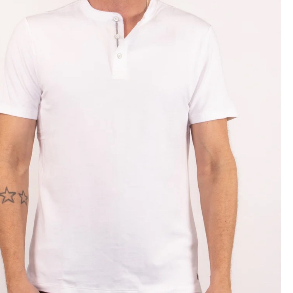 NWT Civil Society Stanton S/S Henley (XL) - White